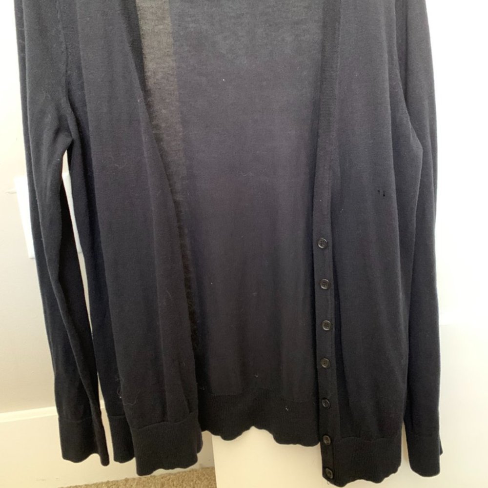 Black cardigan
